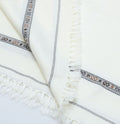 Blended Wool Shawl - Off White