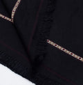 Blended Wool Shawl - Black